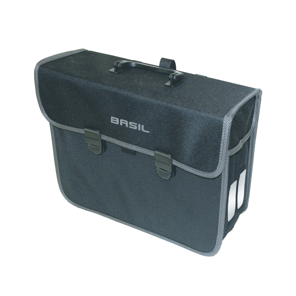Basil Malaga - enkele fietstas - 13 liter - zwart