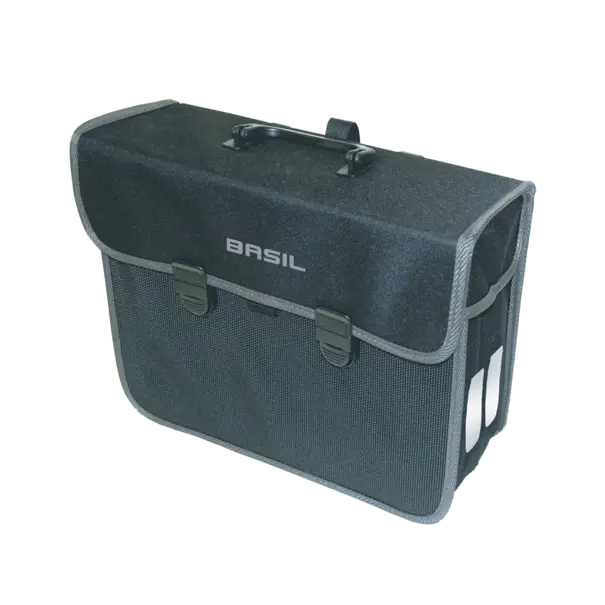Basil Malaga - enkele fietstas - 13 liter - zwart