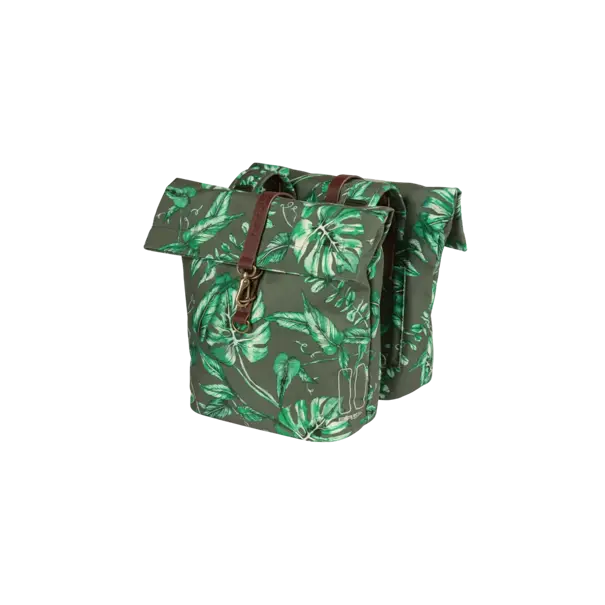 Basil Ever-Green - dubbele fietstas - 28-32 liter - thyme groen