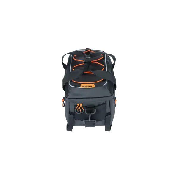 Basil Miles Tarpaulin - bagagedragertas - 7 liter - zwart/oranje