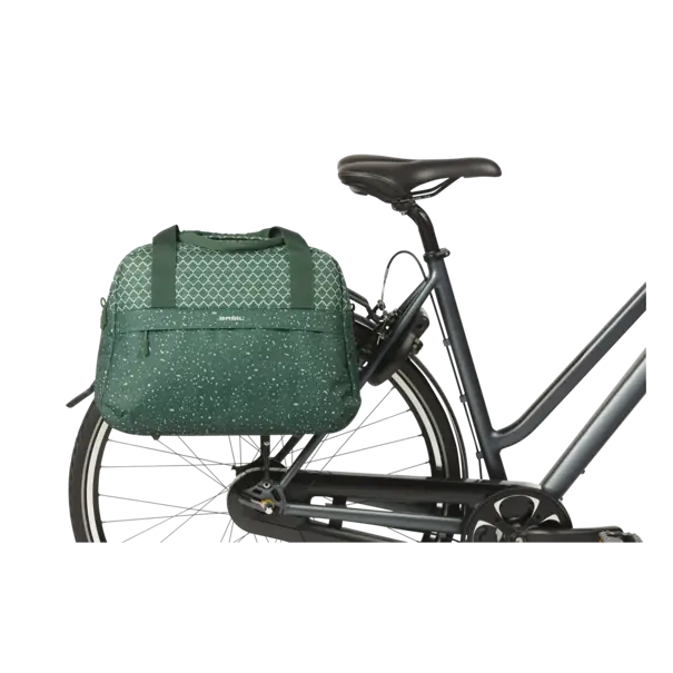 Basil Flair  - enkele fietstas - 18 liter - groen