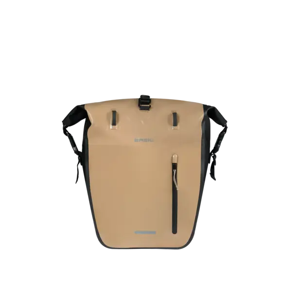 Basil Rivo L - enkele tas tarpaulin MIK Hooks - 25-31L - zand/zwart
