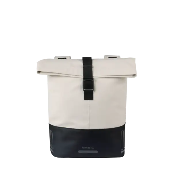 Basil Cove - dubbele fietstas - 28-32L - gebroken wit/zwart