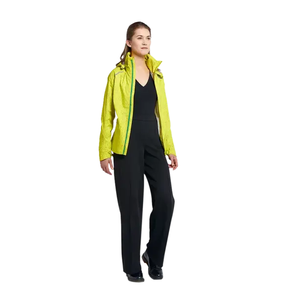 Basil Skane HiVis fietsregenjas - dames - neongeel - M