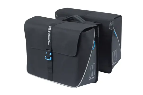 Basil Forte - dubbele fietstas MIK - 35 liter - zwart