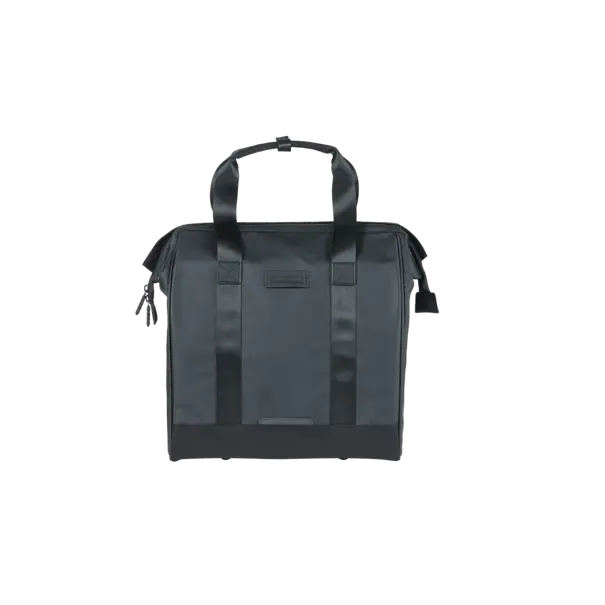 Basil Grand - Tarpaulin fietsshopper MIK Hooks - 23L - zwart