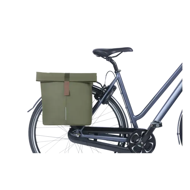 Basil City - dubbele fietstas - 28-32 liter – moss green