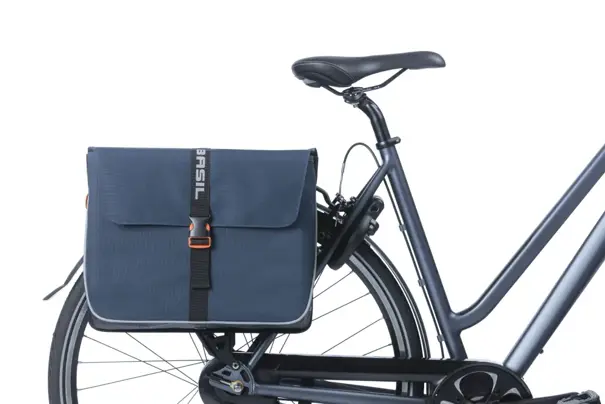 Basil Forte - dubbele fietstas - 35 liter - blauw/zwart