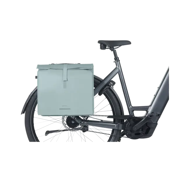 Basil Urban Load Pro - dubbele fietstas MIK - 50-64L - silver blue