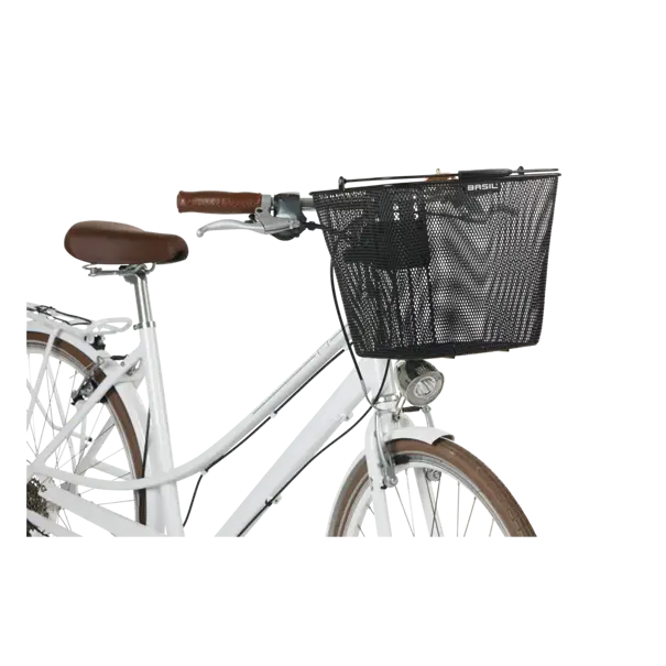 Basil Bilbao KF + stem holder - fietsmand -  zwart