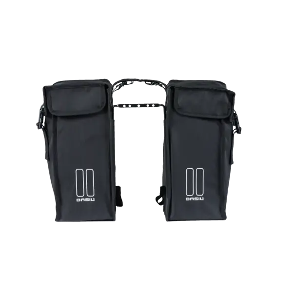Basil Mara XXL - dubbele fietstas - 47 liter - zwart