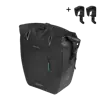 Basil Rivo L - enkele tas tarpaulin MIK Hooks - 25-31L - zwart