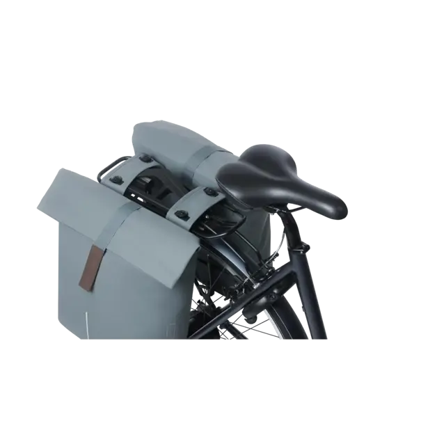 Basil - City - dubbele fietstas MIK - 28-32 liter – graphite blue