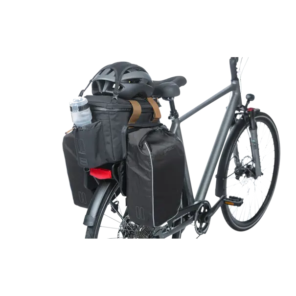 Basil Miles - bagagedragertas XL Pro MIK - 9-36 liter - grijs
