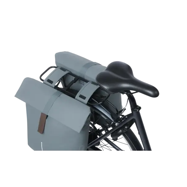 Basil City - dubbele fietstas - 28-32 liter – graphite blue
