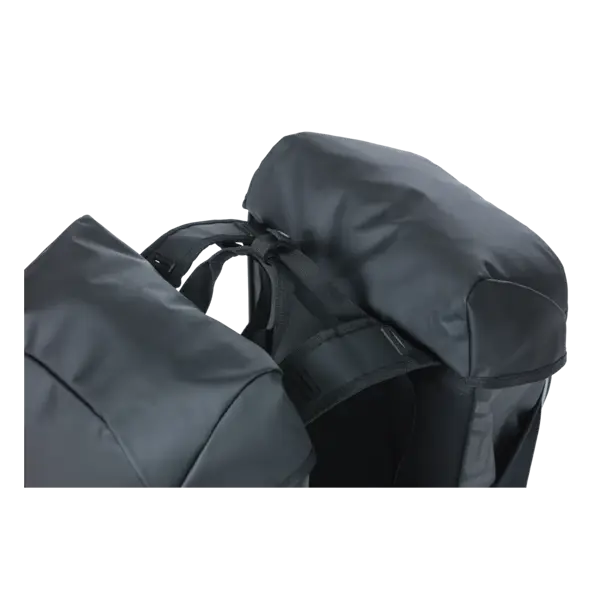 Basil Miles Tarpaulin - dubbele fietstas - 34 liter - zwart/oranje