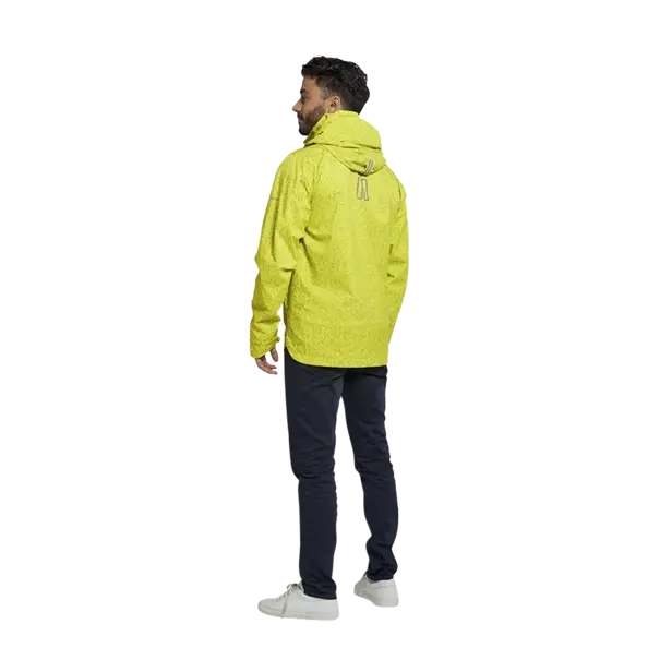 Basil Skane HiVis fietsregenjas - heren - neongeel - XXL