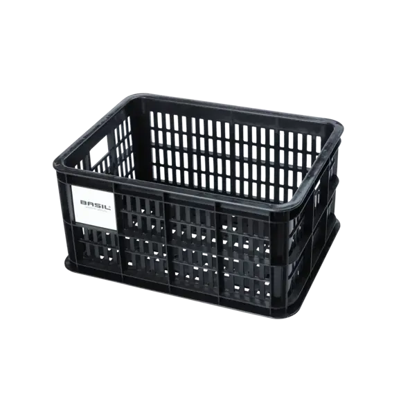 Basil fietskrat S - klein - 17.5 liter - zwart