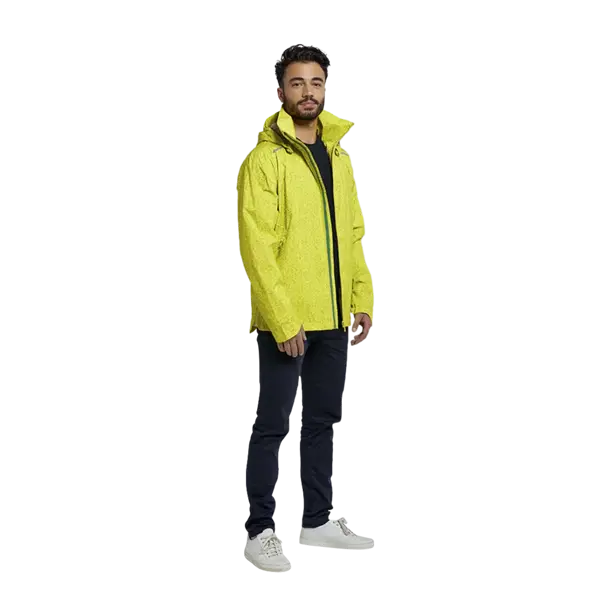 Basil Skane HiVis fietsregenjas - heren - neongeel - S