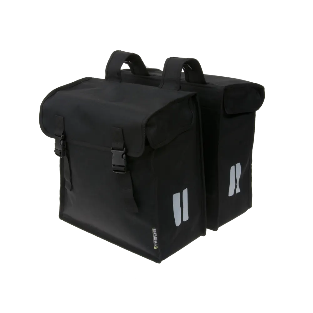 Basil Mara XXL - dubbele fietstas - 47 liter - zwart