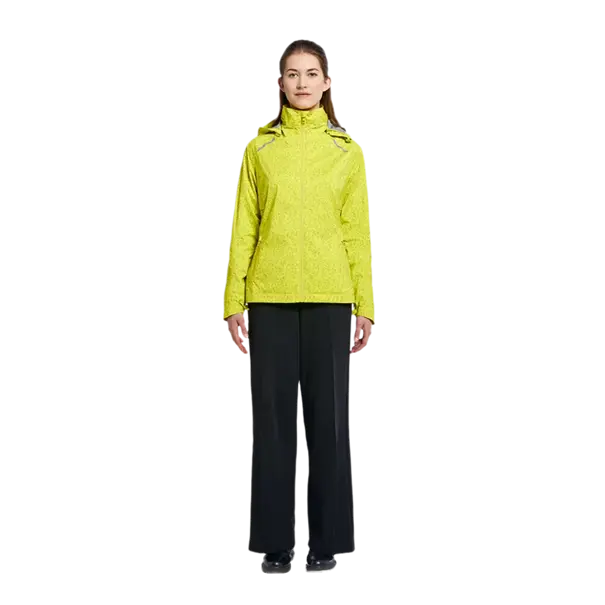 Basil Skane HiVis fietsregenjas - dames - neongeel - M