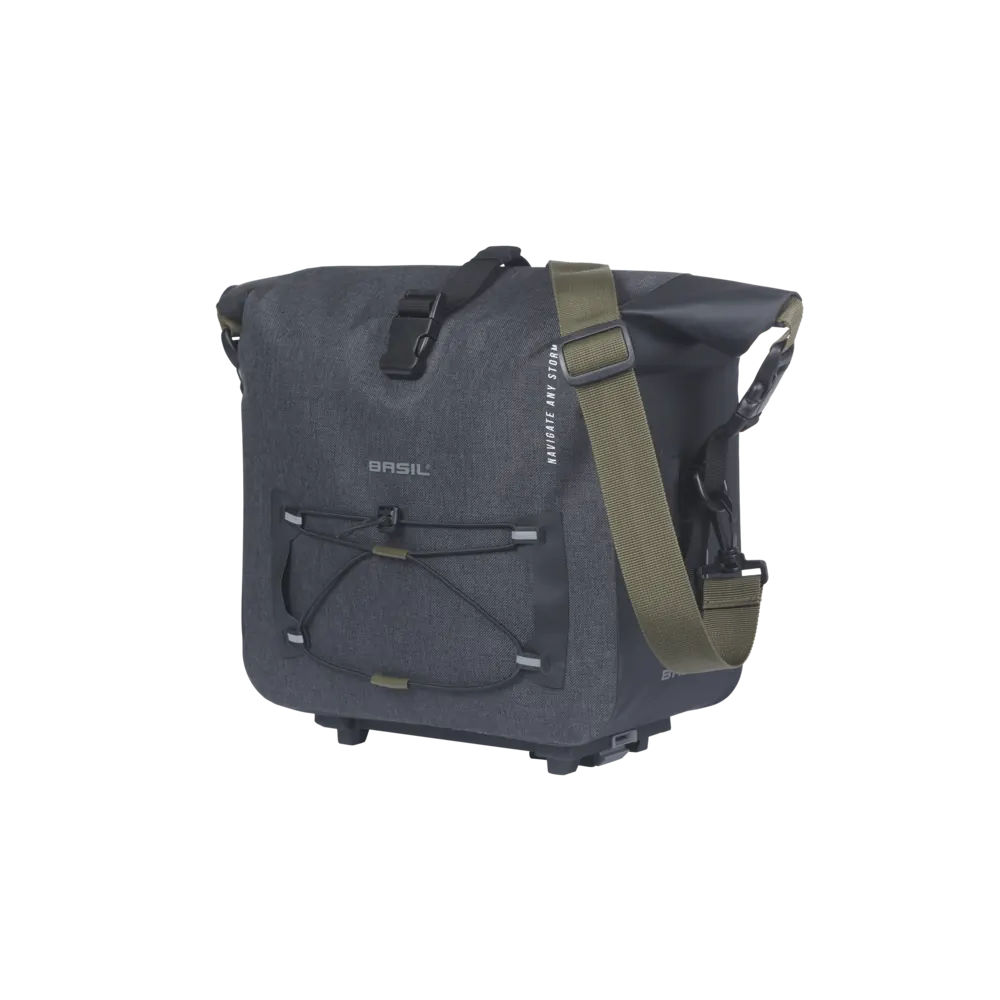 Basil Navigator Storm - bagagedragertas MIK - 13 liter - zwart