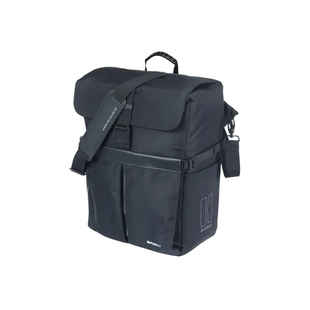 Basil Move fietsschoudertas MIK Hooks - enkele fietstas -  15 liter - zwart