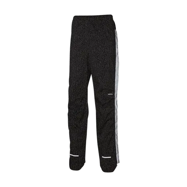 Basil Skane HiVis fietsregenbroek - dames - zwart - XL