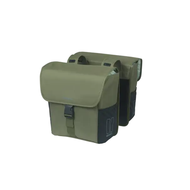 Basil GO - dubbele fietstas - 32 liter - groen