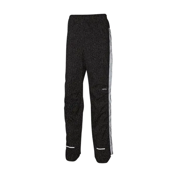Basil Skane HiVis fietsregenbroek - dames - zwart - S