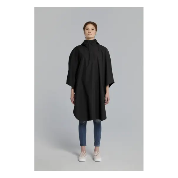 Basil Hoga fietsregenponcho - unisex - zwart - One Size