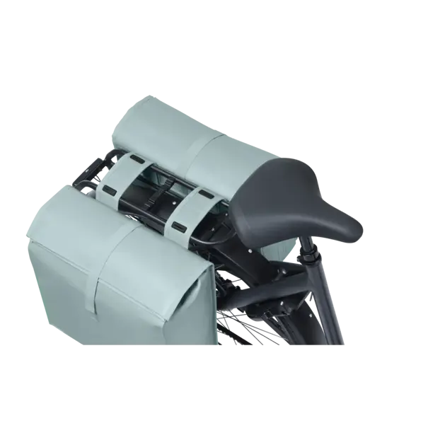 Basil Urban Load Pro - dubbele fietstas - 50-64L - silver blue