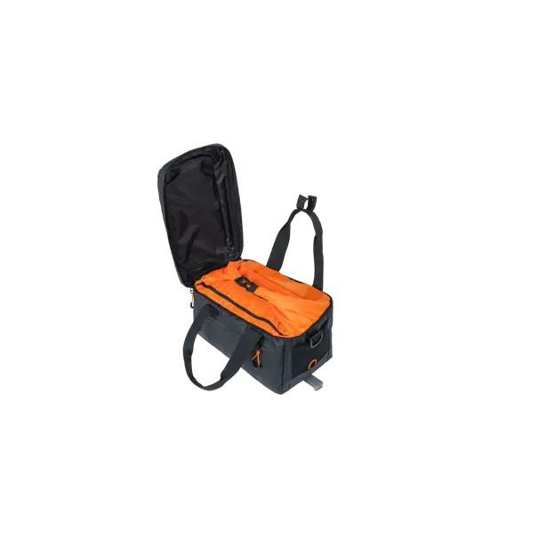Basil Miles Tarpaulin - bagagedragertas MIK - 7 liter - zwart/oranje