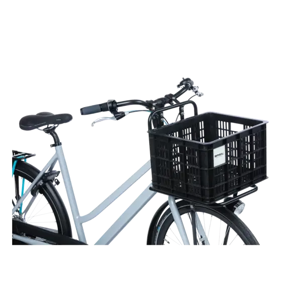 Basil fietskrat M MIK - medium - 29.5 liter - zwart
