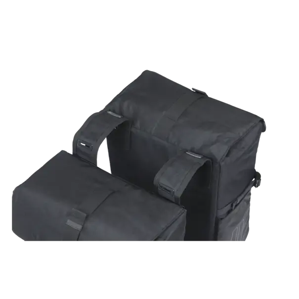 Basil Move -  dubbele fietstas - 30 liter - zwart