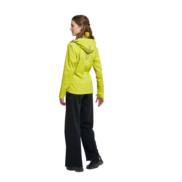 Basil Skane HiVis fietsregenjas - dames - neongeel - L