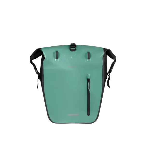 Basil Rivo L - enkele tas tarpaulin MIK Hooks - 25-31L - zilvergroen/zwart