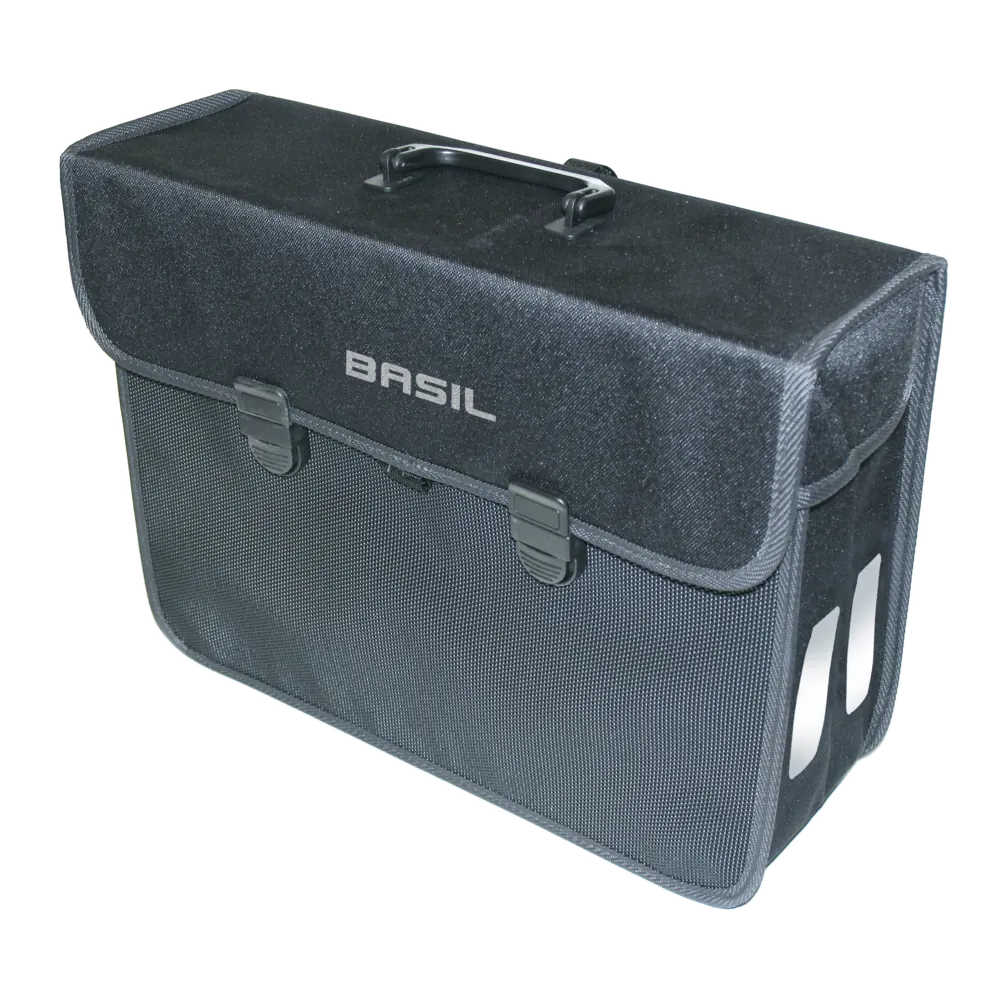 Basil Malaga XL - enkele fietstas - 17 liter - zwart