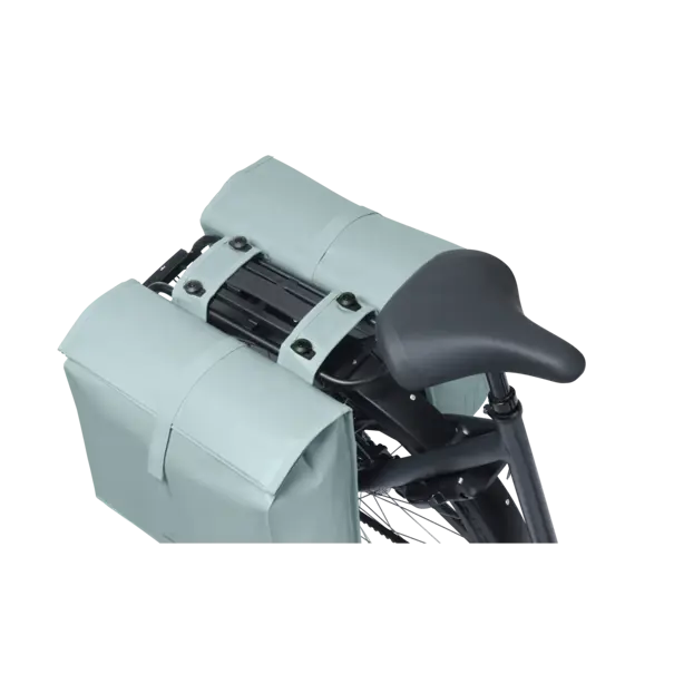 Basil Urban Load Pro - dubbele fietstas MIK - 50-64L - silver blue