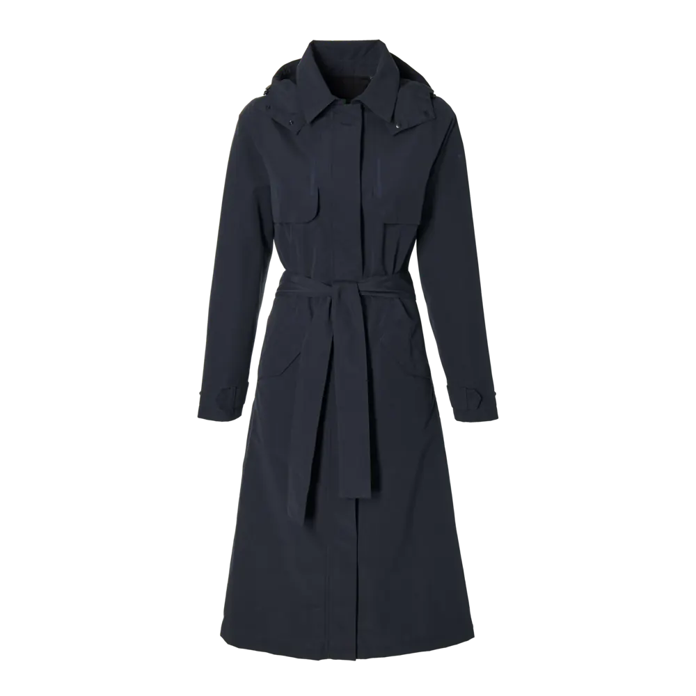 Basil Mosse fietsregentrenchcoat - dames - blauw