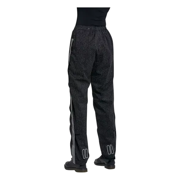 Basil Skane HiVis fietsregenbroek - dames - zwart - L