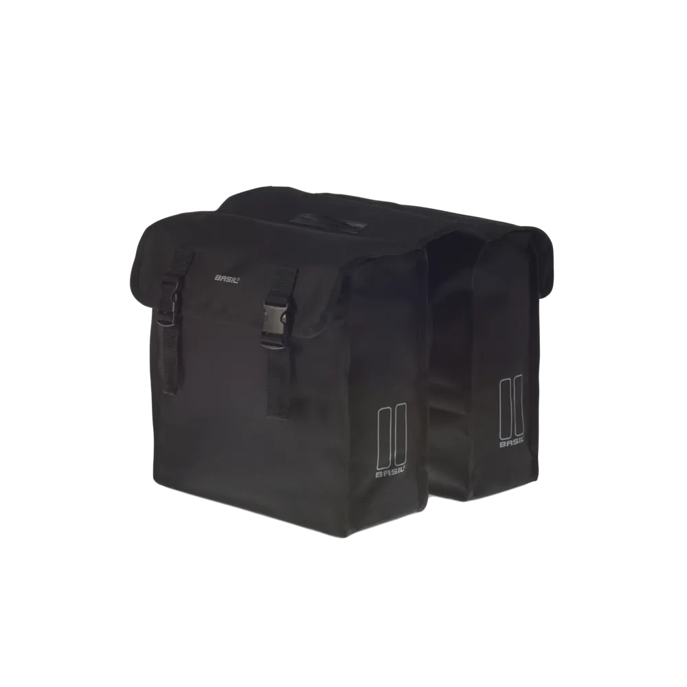 Basil Mara XL - dubbele fietstas - 35 liter - zwart