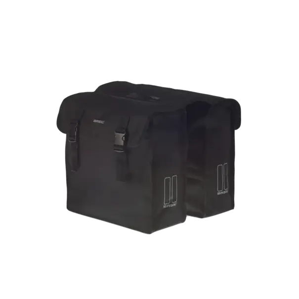 Basil Mara XL - dubbele fietstas - 35 liter - zwart