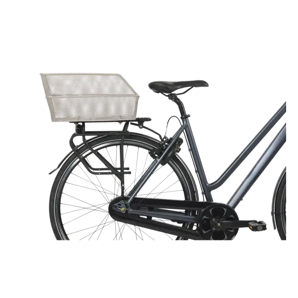 Basil Cento - fietsmand - achterop - nude metallic