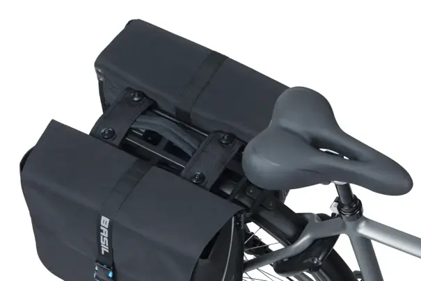 Basil Forte - dubbele fietstas MIK - 35 liter - zwart
