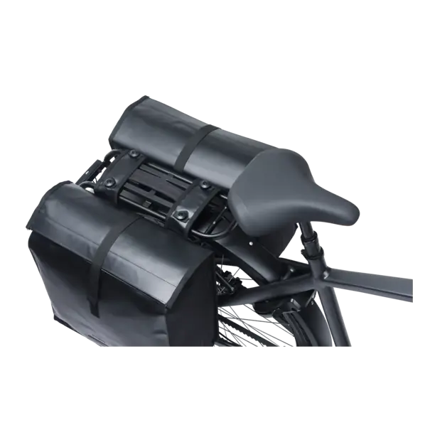 Basil Urban Load Pro - dubbele fietstas MIK - 50-64L - zwart