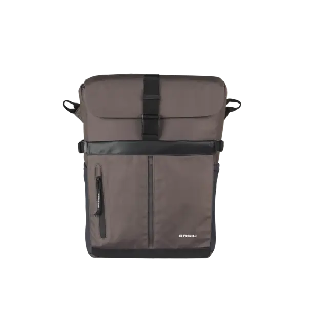 Basil Move fietsschoudertas MIK Studs - enkele fietstas -  15 liter - bruin