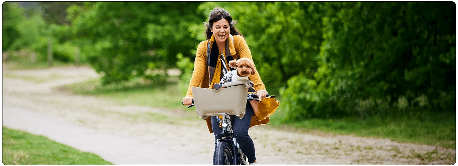 Aller à vélo avec votre chien dans un panier vélo pour chien: voici ce à quoi vous devez faire attention!