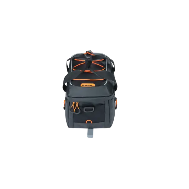 Basil Miles Tarpaulin - bagagedragertas MIK - 7 liter - zwart/oranje