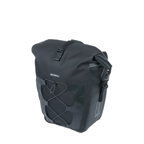 Basil Navigator Waterproof L - enkele tas MIK Hooks - 25-31L - zwart